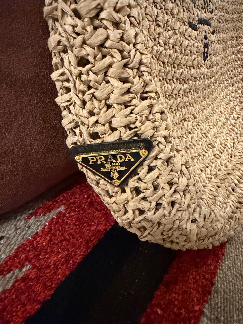 Milano Natural Straw Tote - Picture 3 of 8